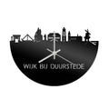 Skyline Clock Wijk bij Duurstede Black Glossy