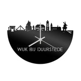 Skyline Klok Wijk bij Duurstede Zwart Glanzend