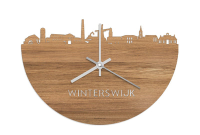Skyline Clock Winterswijk Oak