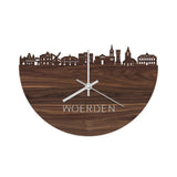 Skyline Klok Woerden Noten houten cadeau wanddecoratie relatiegeschenk van WoodWideCities