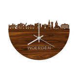 Skyline Klok Woerden Palissander houten cadeau wanddecoratie relatiegeschenk van WoodWideCities