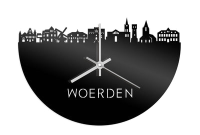 Skyline Clock Woerden Black Glossy