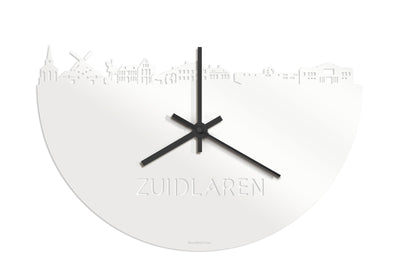 Skyline Clock Zuidlaren White Glossy