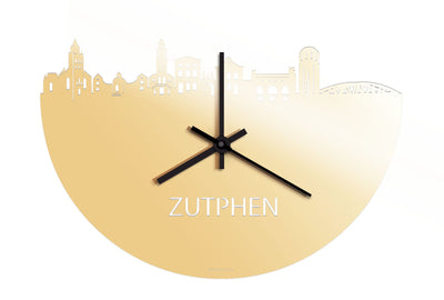 Skyline Clock Zutphen Gold Metallic