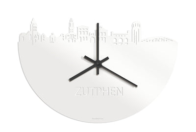 Skyline Clock Zutphen White Glossy