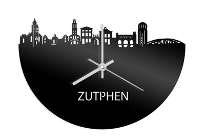 Skyline Clock Zutphen Black Glossy