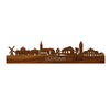 Skyline Leerdam Palissander houten cadeau decoratie relatiegeschenk van WoodWideCities