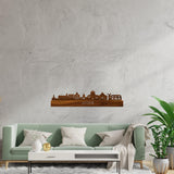 Skyline Leiden Palissander houten cadeau decoratie relatiegeschenk van WoodWideCities