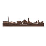 Skyline Lemmer Noten houten cadeau decoratie relatiegeschenk van WoodWideCities