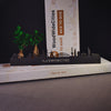 Skyline Loon op Zand Black houten cadeau decoratie relatiegeschenk van WoodWideCities