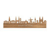 Skyline Loon op Zand Eiken houten cadeau decoratie relatiegeschenk van WoodWideCities