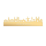 Skyline Loon op Zand Metallic Goud gerecycled kunststof cadeau decoratie relatiegeschenk van WoodWideCities