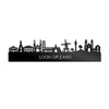 Skyline Loon op Zand Zwart glanzend gerecycled kunststof cadeau decoratie relatiegeschenk van WoodWideCities