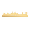 Skyline Maastricht Metallic Goud gerecycled kunststof cadeau decoratie relatiegeschenk van WoodWideCities