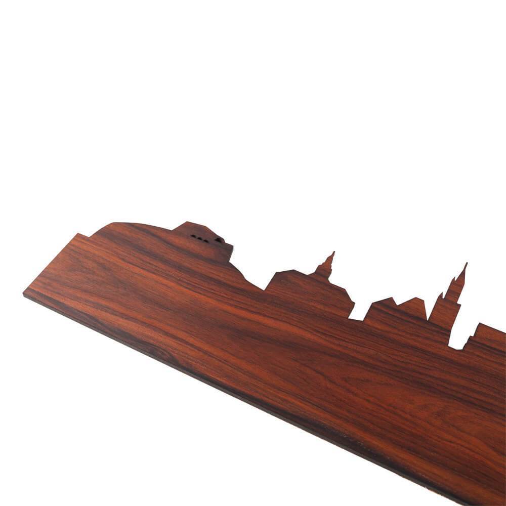 Skyline Maastricht Palissander houten cadeau decoratie relatiegeschenk van WoodWideCities