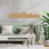 Skyline Meerssen Bamboe houten cadeau decoratie relatiegeschenk van WoodWideCities