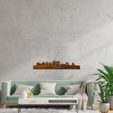 Skyline Meerssen Palissander houten cadeau decoratie relatiegeschenk van WoodWideCities