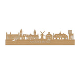Skyline Middelburg Bamboe houten cadeau decoratie relatiegeschenk van WoodWideCities