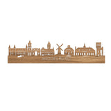 Skyline Middelburg Eiken houten cadeau decoratie relatiegeschenk van WoodWideCities