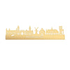 Skyline Middelburg Metallic Goud gerecycled kunststof cadeau decoratie relatiegeschenk van WoodWideCities
