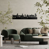 Skyline Middelburg Zwart glanzend gerecycled kunststof cadeau decoratie relatiegeschenk van WoodWideCities