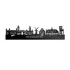 Skyline Middelburg Zwart glanzend gerecycled kunststof cadeau decoratie relatiegeschenk van WoodWideCities