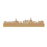 Skyline Musselkanaal Bamboe houten cadeau decoratie relatiegeschenk van WoodWideCities