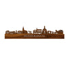 Skyline Musselkanaal Palissander houten cadeau decoratie relatiegeschenk van WoodWideCities
