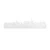 Skyline Musselkanaal Wit glanzend gerecycled kunststof cadeau decoratie relatiegeschenk van WoodWideCities
