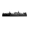 Skyline Musselkanaal Zwart glanzend gerecycled kunststof cadeau decoratie relatiegeschenk van WoodWideCities