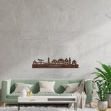 Skyline Nieuwkoop Noten houten cadeau decoratie relatiegeschenk van WoodWideCities