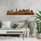 Skyline Nieuwkoop Palissander houten cadeau decoratie relatiegeschenk van WoodWideCities