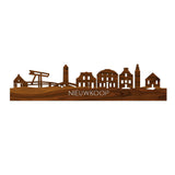 Skyline Nieuwkoop Palissander houten cadeau decoratie relatiegeschenk van WoodWideCities