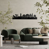 Skyline Nieuwkoop Zwart glanzend gerecycled kunststof cadeau decoratie relatiegeschenk van WoodWideCities