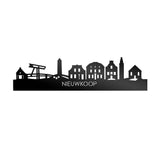 Skyline Nieuwkoop Zwart glanzend gerecycled kunststof cadeau decoratie relatiegeschenk van WoodWideCities