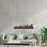Skyline Nijmegen Noten houten cadeau decoratie relatiegeschenk van WoodWideCities