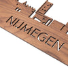 Skyline Nijmegen Noten houten cadeau decoratie relatiegeschenk van WoodWideCities