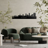 Skyline Nijmegen Zwart glanzend gerecycled kunststof cadeau decoratie relatiegeschenk van WoodWideCities