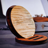 Skyline Onderzetters Nieuwkoop Eiken en noten houten cadeau decoratie relatiegeschenk van WoodWideCities
