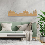Skyline Oost-Souburg Bamboe houten cadeau decoratie relatiegeschenk van WoodWideCities