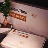 Skyline Oost-Souburg Eiken houten cadeau decoratie relatiegeschenk van WoodWideCities