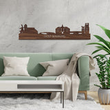 Skyline Oost-Souburg Noten houten cadeau decoratie relatiegeschenk van WoodWideCities