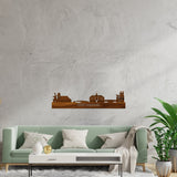 Skyline Oost-Souburg Palissander houten cadeau decoratie relatiegeschenk van WoodWideCities