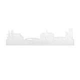 Skyline Oost-Souburg Wit glanzend gerecycled kunststof cadeau decoratie relatiegeschenk van WoodWideCities
