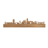 Skyline Oss Eiken houten cadeau decoratie relatiegeschenk van WoodWideCities