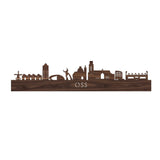 Skyline Oss Noten houten cadeau decoratie relatiegeschenk van WoodWideCities