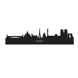 Skyline Parijs Zwart houten cadeau decoratie relatiegeschenk van WoodWideCities