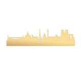 Skyline Parijs Metallic Goud gerecycled kunststof cadeau decoratie relatiegeschenk van WoodWideCities