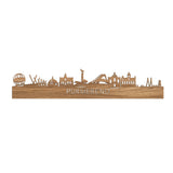 Skyline Purmerend Eiken houten cadeau decoratie relatiegeschenk van WoodWideCities