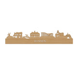 Skyline Rijssen Bamboe houten cadeau decoratie relatiegeschenk van WoodWideCities